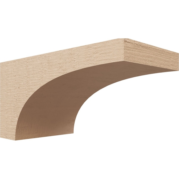 Ekena Millwork 7"W x 14"D x 7"H Wide Stockport Rough Cedar Woodgrain TimberThane Corbel, Primed Tan CORUR07X14X07STORCPR - main